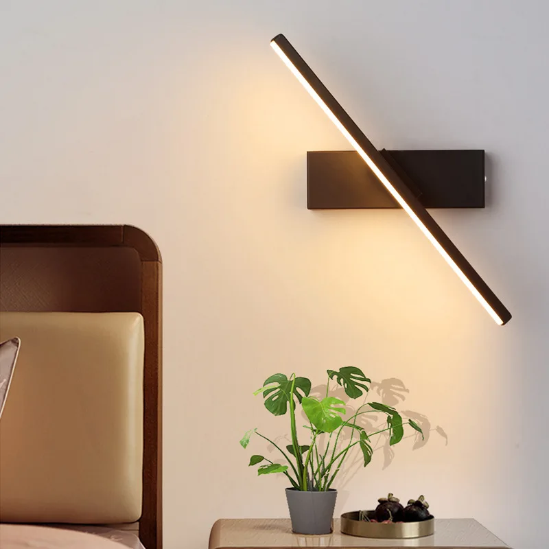 Nordic Rotete Wall Light Modern Minimalist Bedroom Bedside Lamp New Creative Staircase Hallway Living