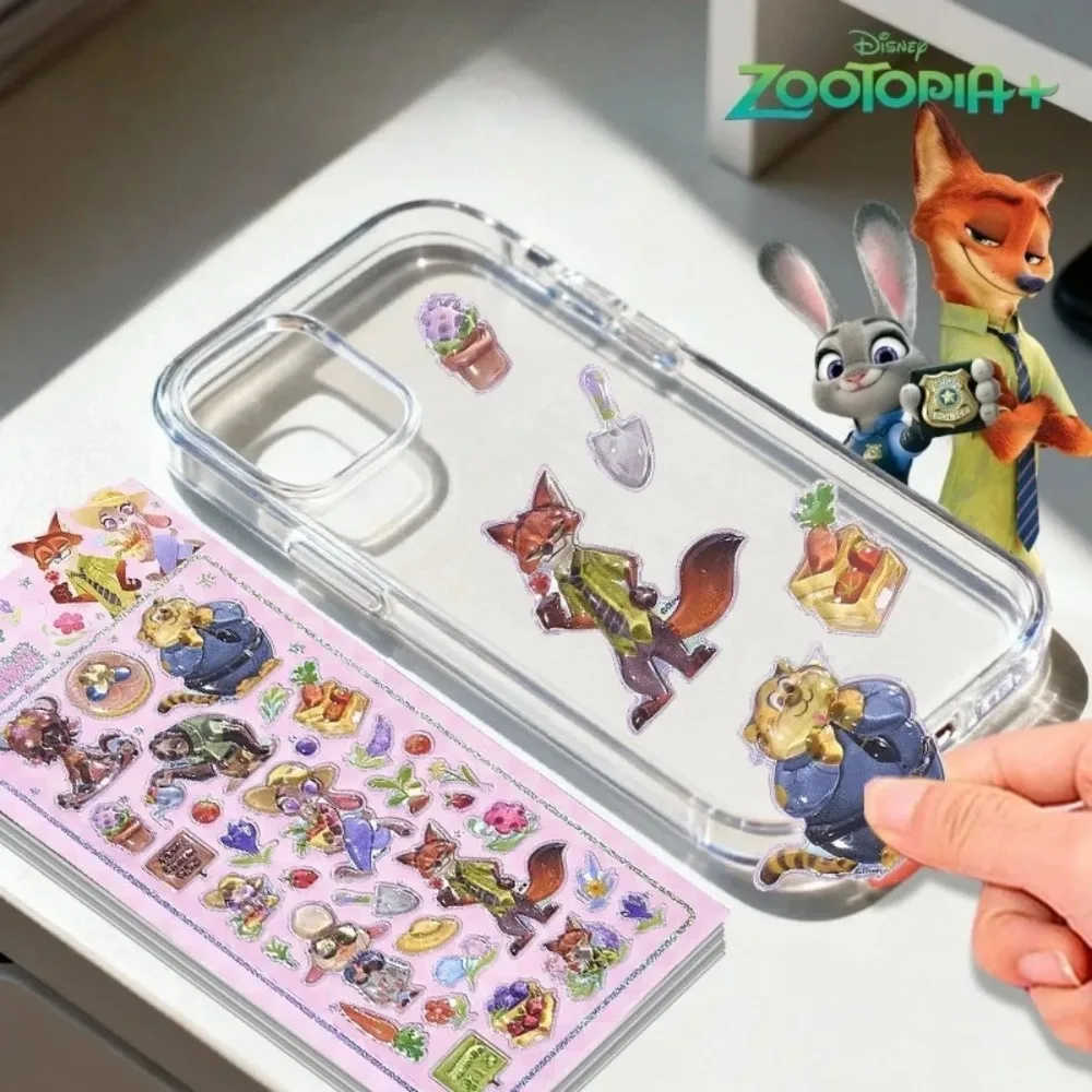 Adesivi 3D in Cristallo Kawaii Disney Lilo & Stitch Zootopia – Accessori Creativi per Premiare Studenti e Decorare Cover del Telefono
