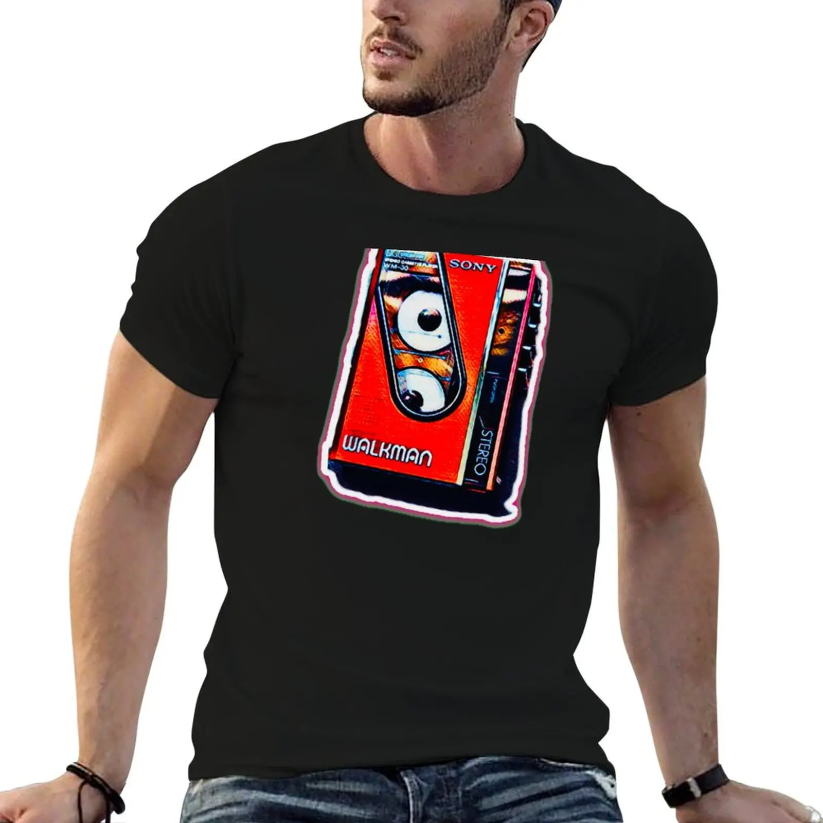 

shirt designer T-Shirt Walkman Retro shirt t man Cassette t Music man for
