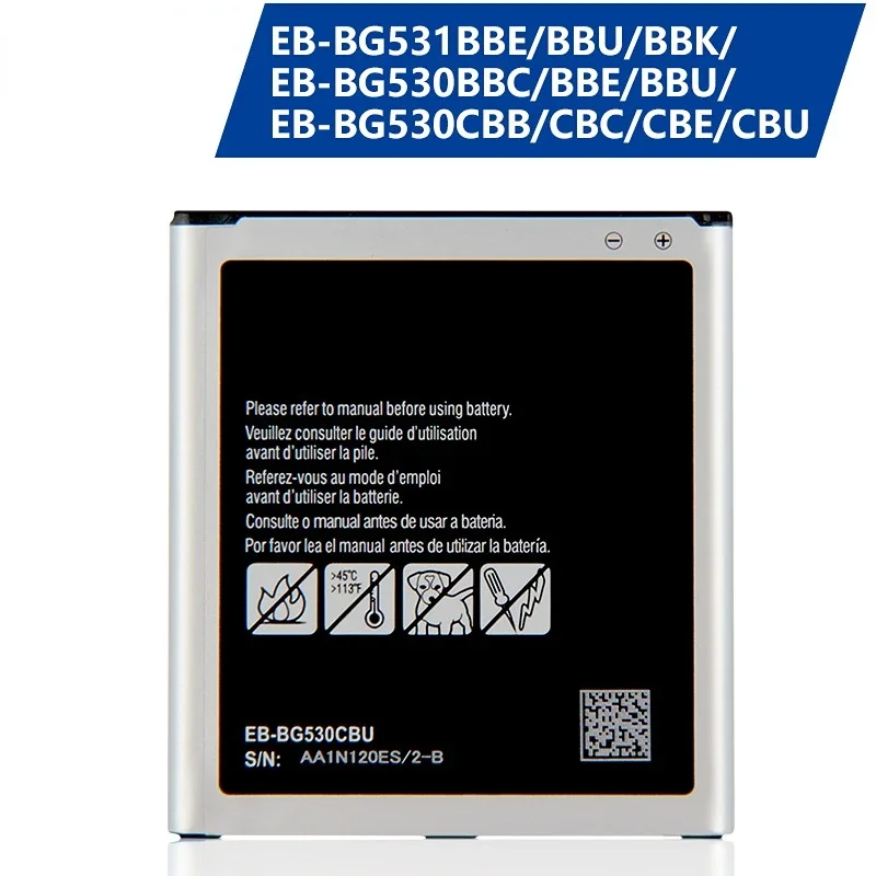 

Replacement Battery EB-BG530CBU EB-BG531BBE For Samsung Galaxy Grand J3 2016 J320F SM-J320FN G5308W G530 G530H G531 J5 2015