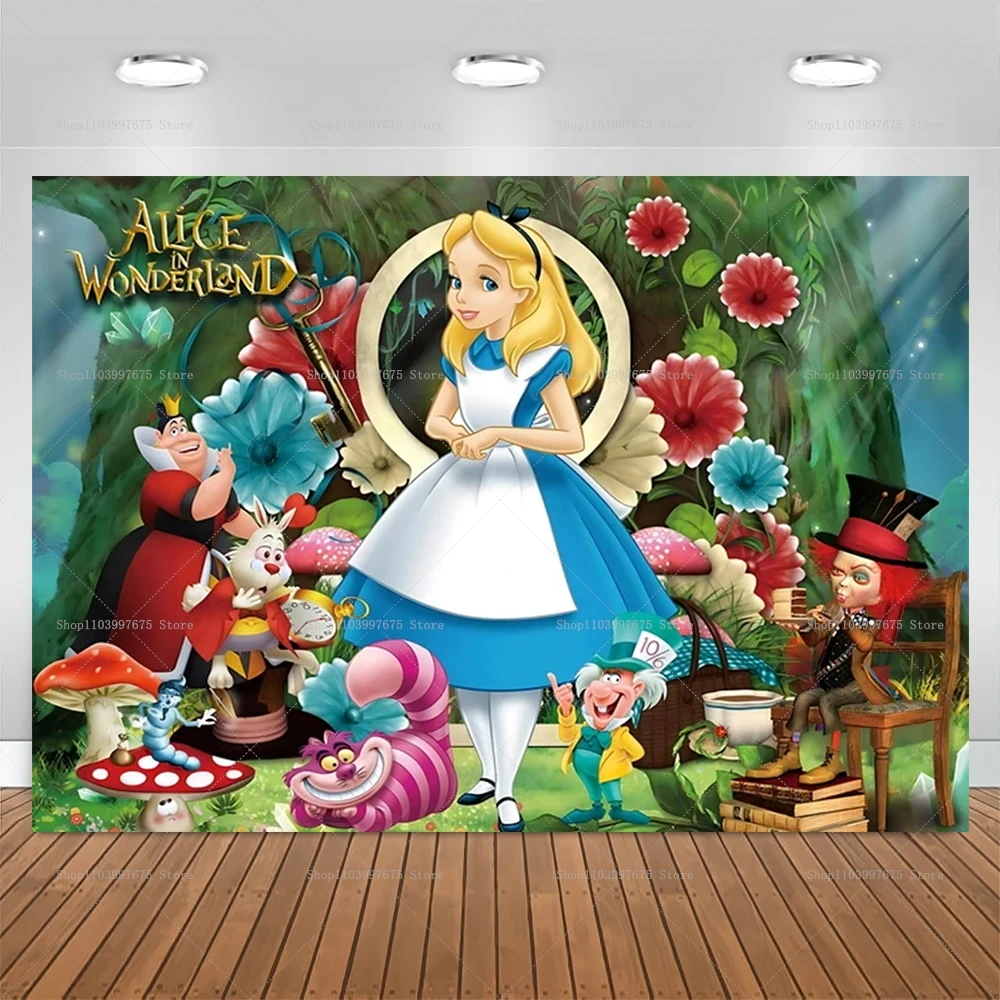 Festone Alice Nel Paese Delle Meraviglie - Doppia Faccia 3 Metri Per Feste - Foto 6