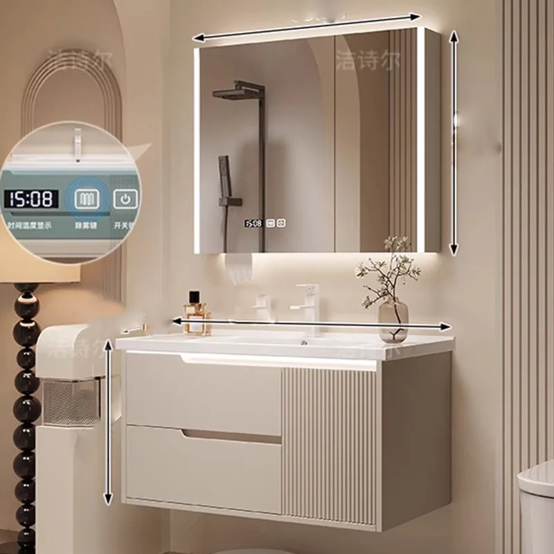 عرض منظم خزانة الحمام رفوف التخزين أقسام المرحاض الفاخرة الحديثة دولاب أدراج Gabinete أثاث الفندق #3