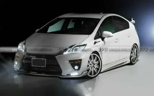 For 11'.12~15'.11 TOYOTA Prius ZVW30 G's Late 30 RWN Type Carbon Glossy Front Lip Bumper Spillter Under spoiler Body kit