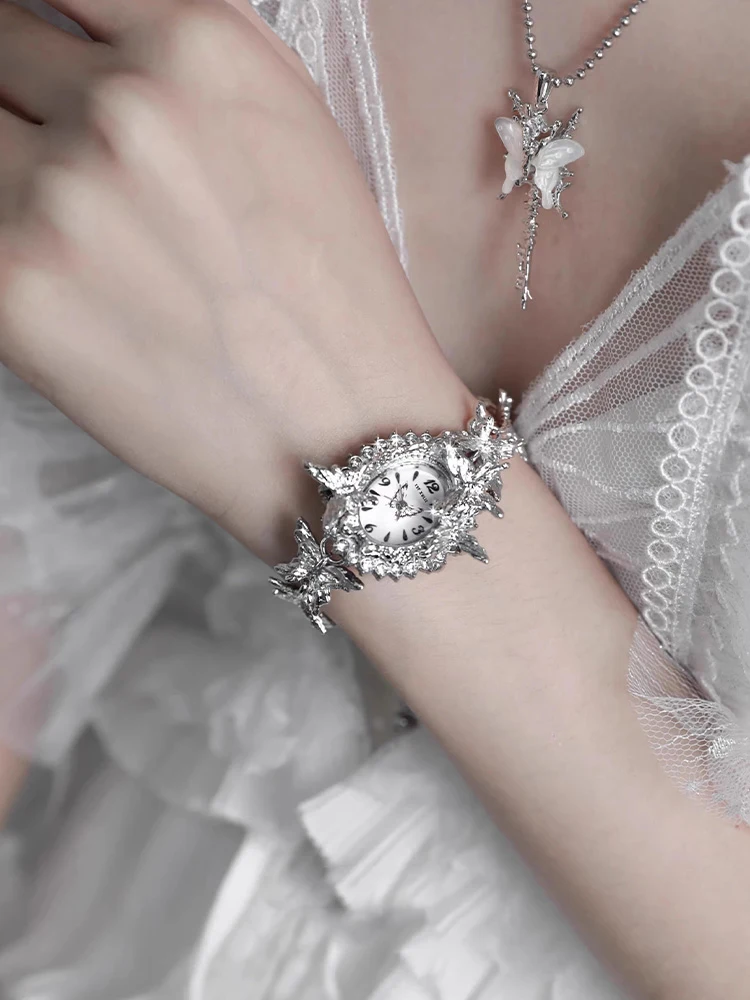 سوار ساعة الفراشة الجديد بنمط Y2K الحلو والرائع هو هدية للمجوهرات النسائية وحفلات الإكسسوارات #2