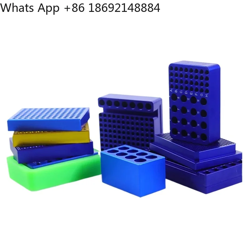 Freezing Module 96 Hole Low Temperature Liquid Dosing Constant Temperature Module PCR Ice Box 0.2 mL Pre-cooled Aluminum Ice