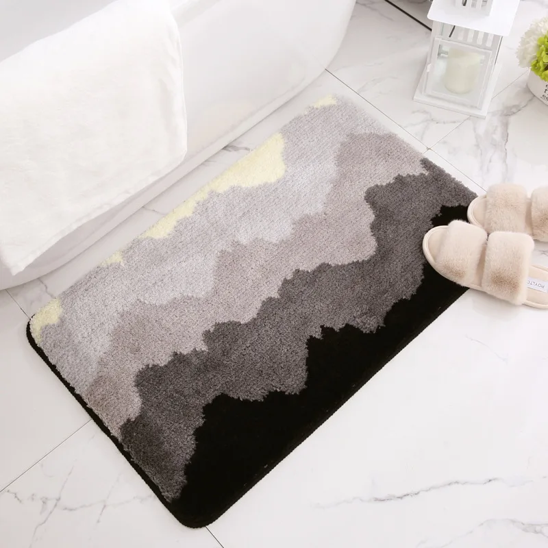 Non Slip Bath Mat with Skid Resistant Backing Super Absorbent Quick Drying Plush and Comfortable for Home Hotel Bathroom Safety