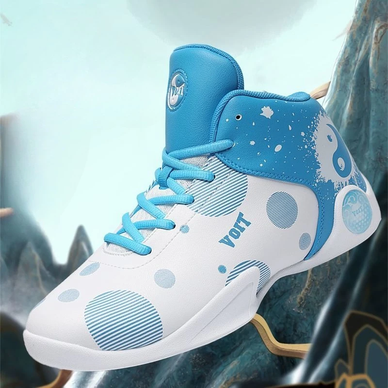 

New Arrival Basketball Boys Training Shoes Thick Soled Outdoor Training Shoes Mens Anti-Slippery Designer Sneakers Men