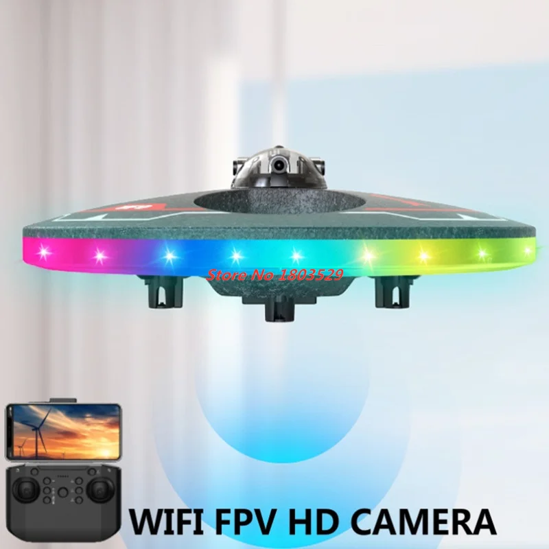 2.4G Smart Obstacle Avoidance Attitude Hold RC Drone Flying Foam WIFI FPV Remote Control Quadcopter 360° Flip Colorful Led UFO