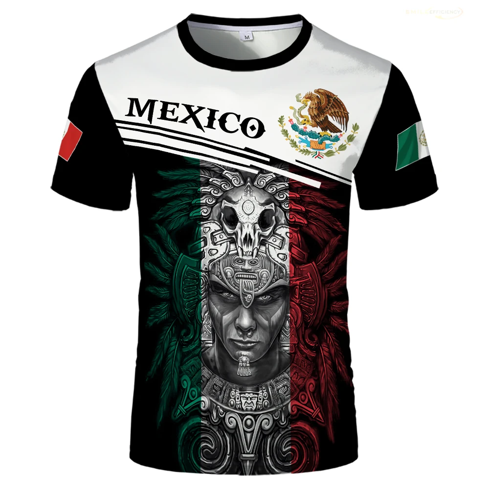 Mexico Jersey T Shirt Summer Outdoor Sports Football Uniform Mexican Mexican Flag Independence Day Gifts Short Sleeved T-shirts