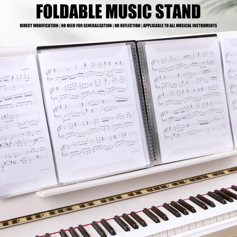 M5TC Waterproof Performances Piano Sheet Music Clip Expanded Piano Replays Folder Sheet Music Folder
