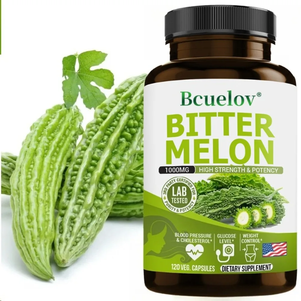 Bitter Melon Capsules, Balance Blood Sugar, Help Maintain Cardiovascular Health, and Promote Glucose Metabolism