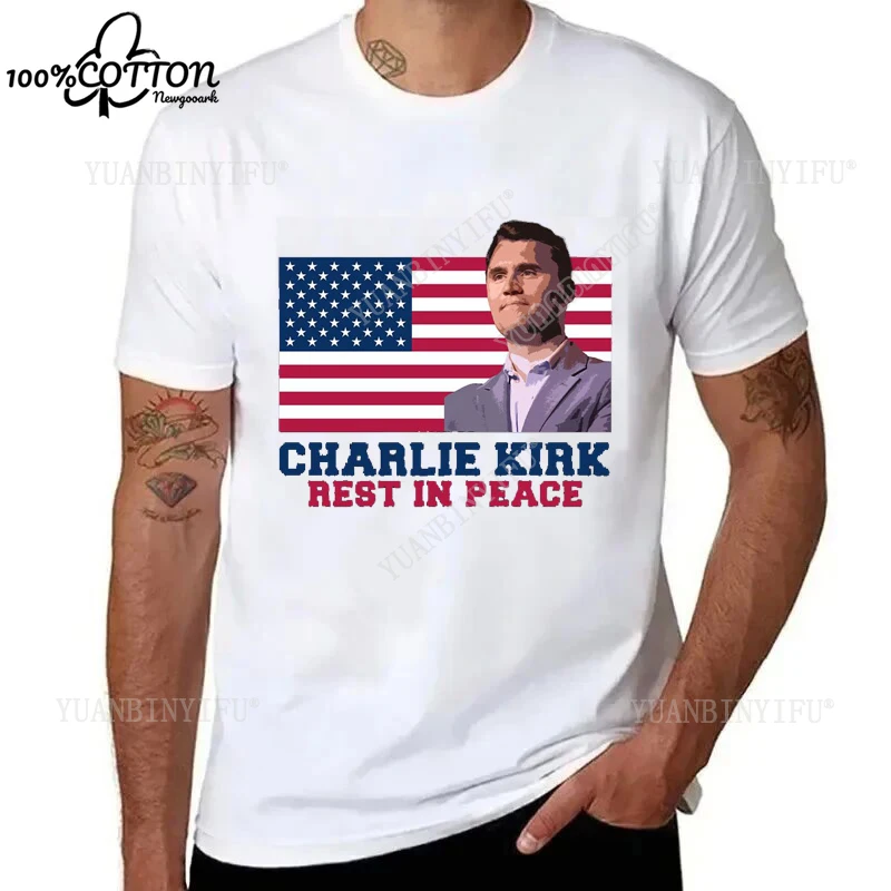 حار نمط عادية الحرية تشارلي كيرك تي شيرت مطبوع فضفاض 100% القطن الترفيه للجنسين قميص منتج ساخن S-6XL #5