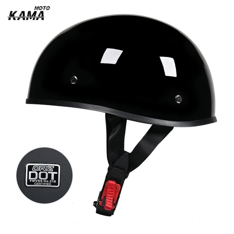 Motorcycle Helmet Fashion Capacete De Moto Retro Casco Moto German Vintage Moto Helmet DOT Certification Half Helmet Men Women