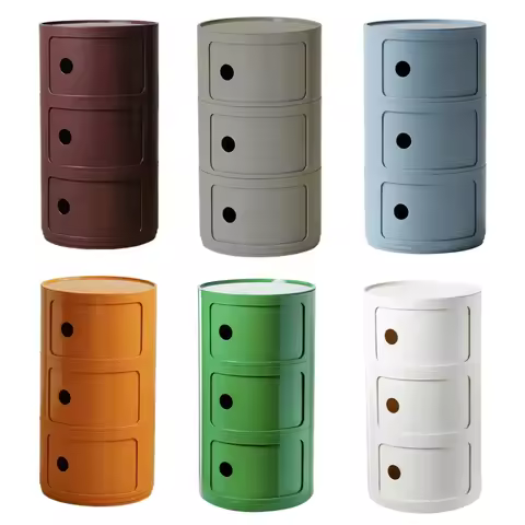 Nordic Net Red Bedside Cabinet Modern Simple White Round Creative Mini Simple Small Side Table Portable Nightstands Furniture