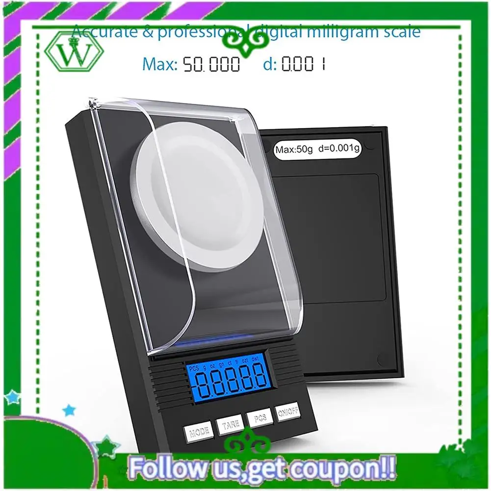 

ABIK-50G/0,001G Миллиграммовая шкала, прецизионная шкала M========грам, MG, карманные весы, лабораторные весы с ЖК-дисплеем, буквенные весы