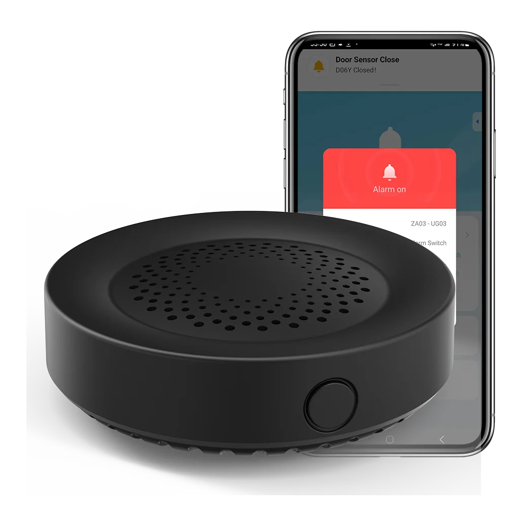 Tuya Zigbee WiFi Siren Alarm dla inteligentnego domu Głośnik 100db Współpracuje z Alexa Yandex Alice Require Tuya Zigbee Hub. — zdjęcie 2
