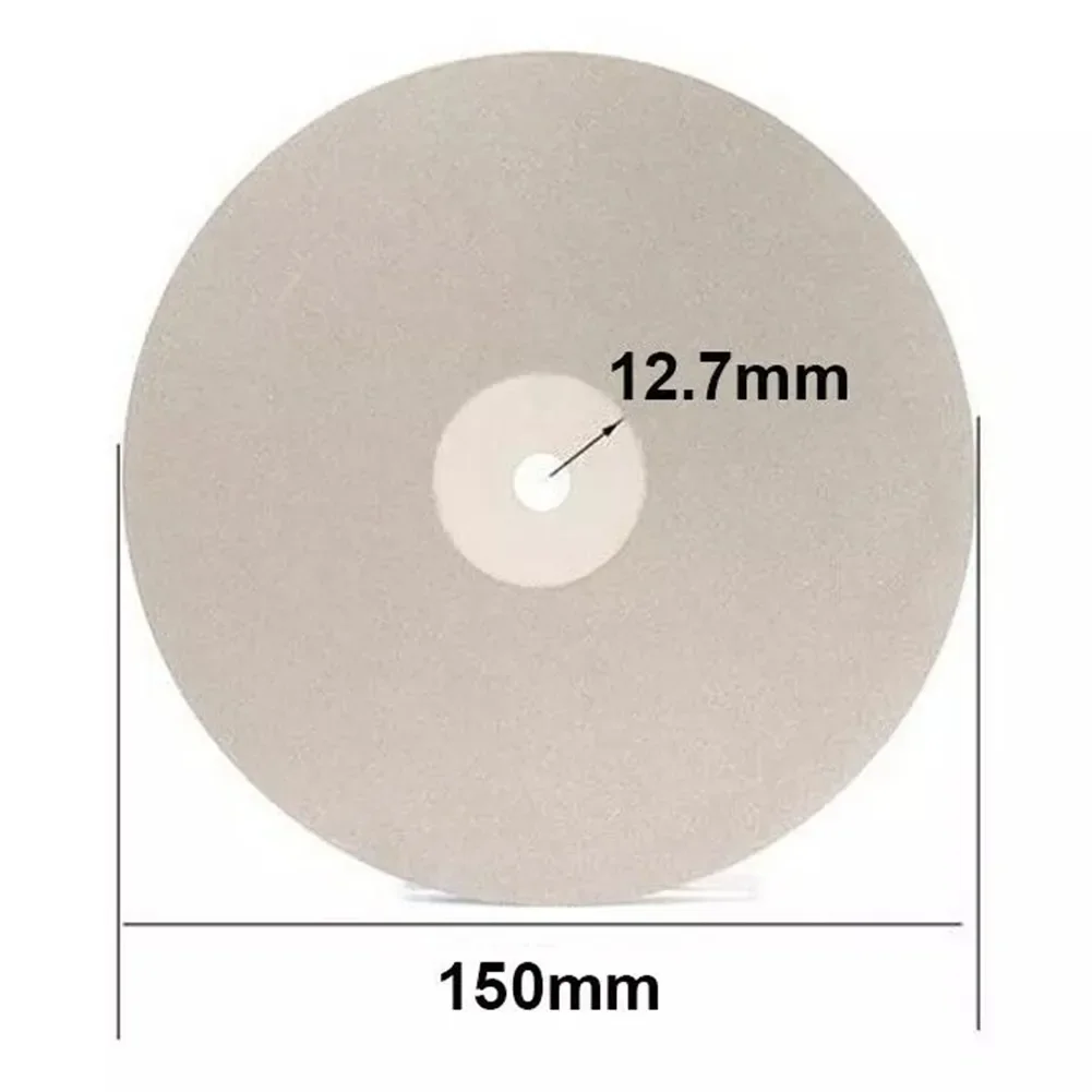 Imagem -06 - Revestido de Diamante Grinding Disc 150 mm Flat Lap Roda 803000 Grit para Afiar Jóias Polimento Jade Cristal Vidro