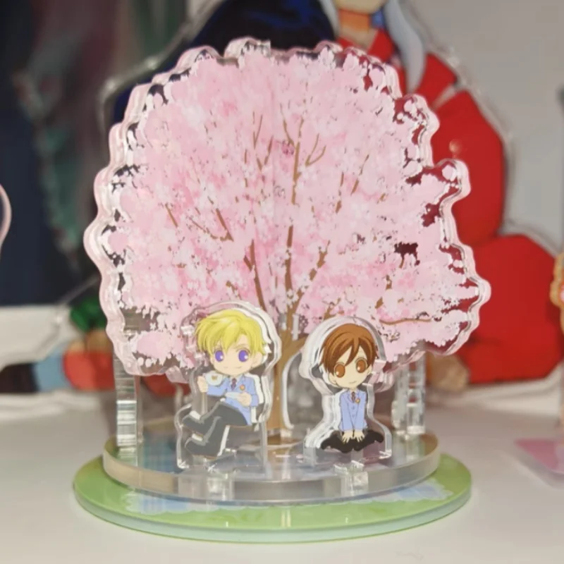 

Горячее аниме Оран, хост-клуб средней школы, вращающийся акриловый стоячий настольный орнамент, коллекция фанатов, милая подарочная игрушка