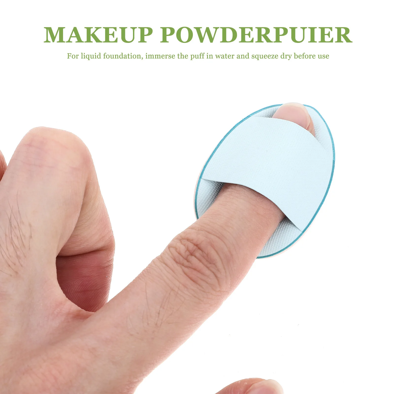 12 Uds maquillaje en polvo Mini base Facial Puff mezcla aplicador de maquillaje portátil mezcla de polvo Puff
