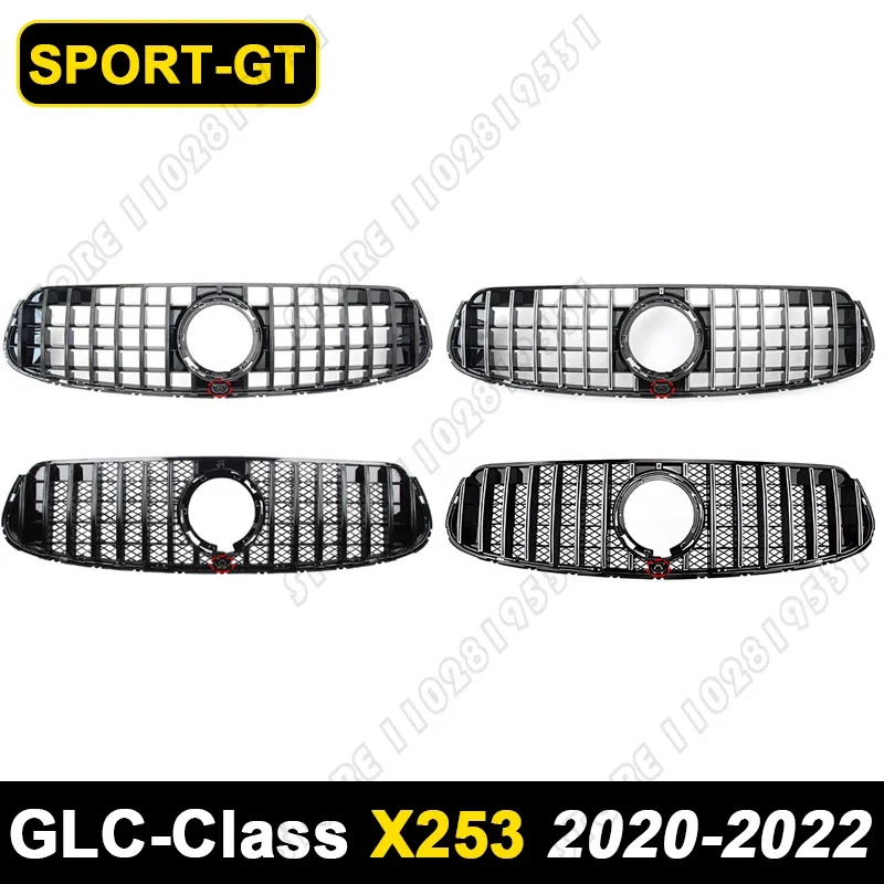 for X253 W253 GLC 2016-2019 2020-2022 Mercedes Benz GLC200  GLC220 GLC260 GLC300 GLC43 AMG GT Bumper Mesh Racing Grille - view 6