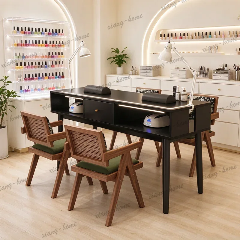 Factory Direct Design Retro Manicure Table Vintage Kawaii Aesthetic Elegant Manicure Table Premium Trendy Mesa De Manicura Nail