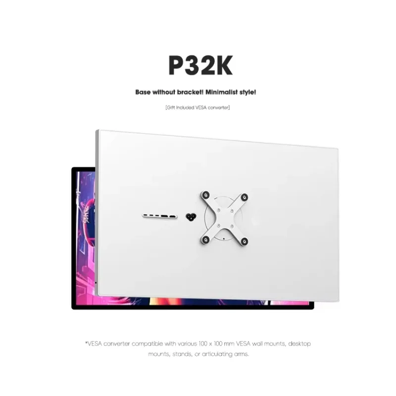 Kuycon P32K IPS LCD Display Ultra HD Ultra HD Digital Signage Advertising Gaming Display PC Desktop Monitor32 Inches 144HZ 4K