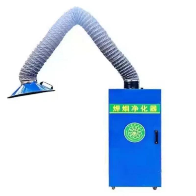 Mobile Welding Fume Extractor With Manual And Automatic Cleaning Modes Active Carbon Filter System Smoke Purifier Equipment