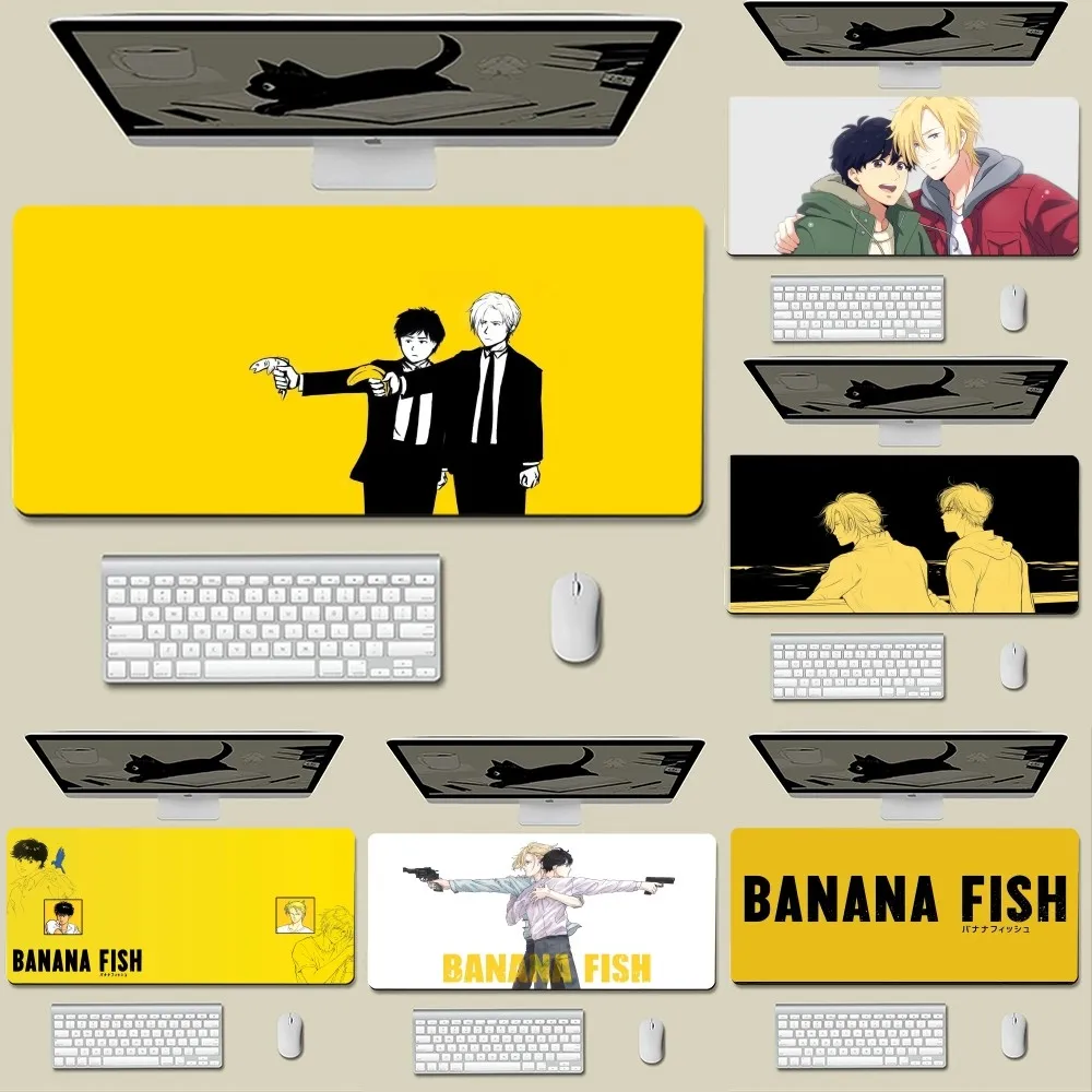 

BANANA FISH Mousepad New Arrivals Large Gaming Mousepad L XL XXL Gamer Mouse Pad Size For Keyboards Mat