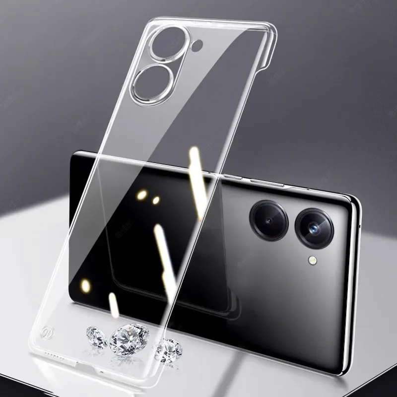 Frameless Slim Clear Hard Back Cover Case On For Realme 10 Pro Plus Realme10 Pro+ Pro Plus 5G ShockProof Coque Phone Cases view 6