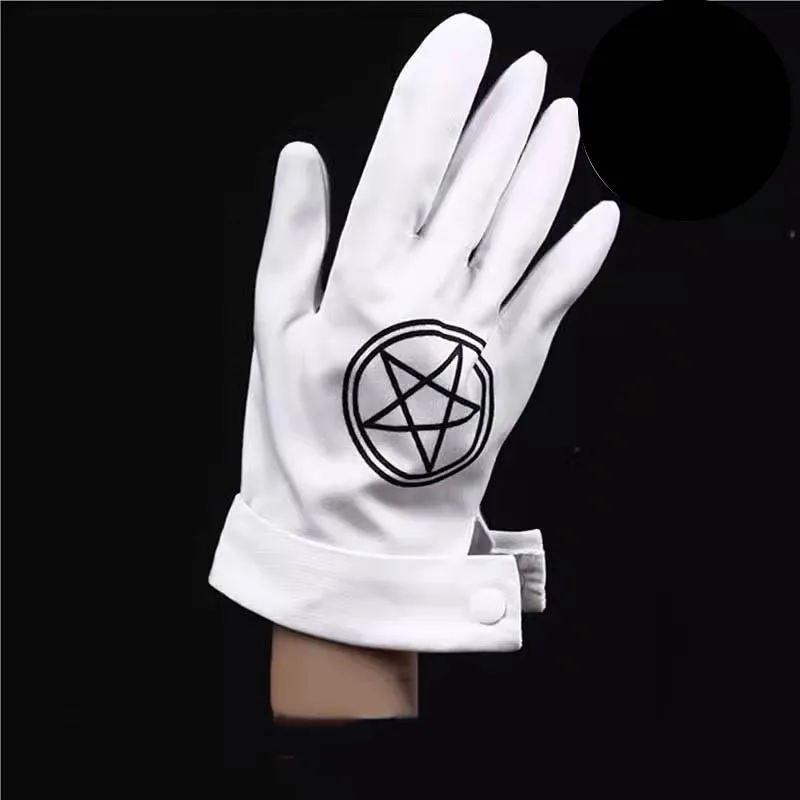 Anime Hellsing Alucard Cosplay Kostüm Handschuhe Pentagramm Kostüm Halloween Outfit Cosplay Kostüm Accessoires und Requisiten