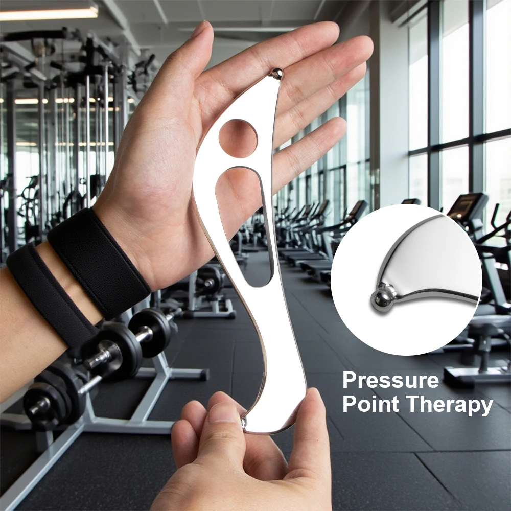 

1Pcs Stainless Steel Guasha Scraping Massage Tool for Soft Tissue Therapy, Ideal for Back, Legs, Arms, Neck, Shoulder Relief