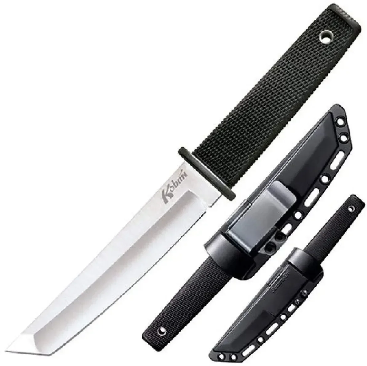 Cold Kobun Survival Fixed Tanto Blade Knife AUS 8A Blade with Kydex Sheath Army Tactical Straight Knives Hunting Protable Tool