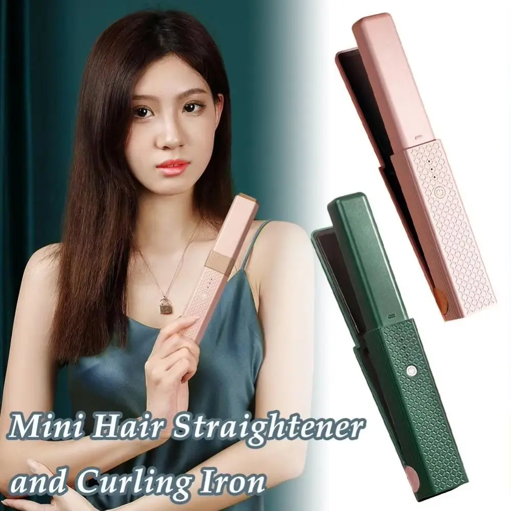 Even Heat Distribution Mini Hair Straightener No Damage To Hair Anti-Burn Hair Straightening Irons Fast Heating Temp Adjustable