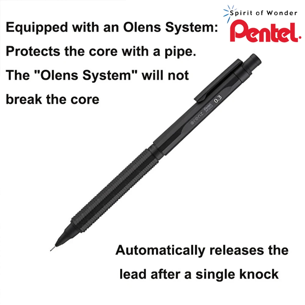 Giappone Pentel ORENZNERO Matita meccanica PP3003-A 0.3mm/0.5mm Anti-rottura Core automatico Disegno Matita Materiale scolastico