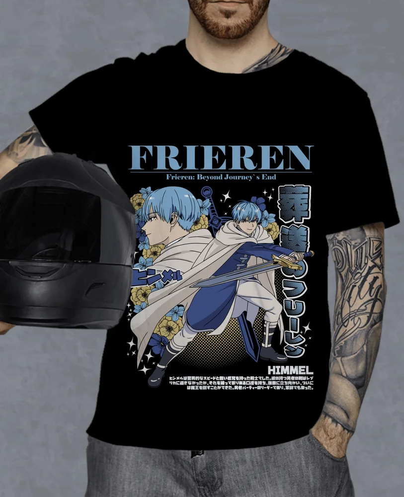 Frieren T-Shirt Beyond Journey's End Fern Stark Girl Anime Gifts Shirt clothes