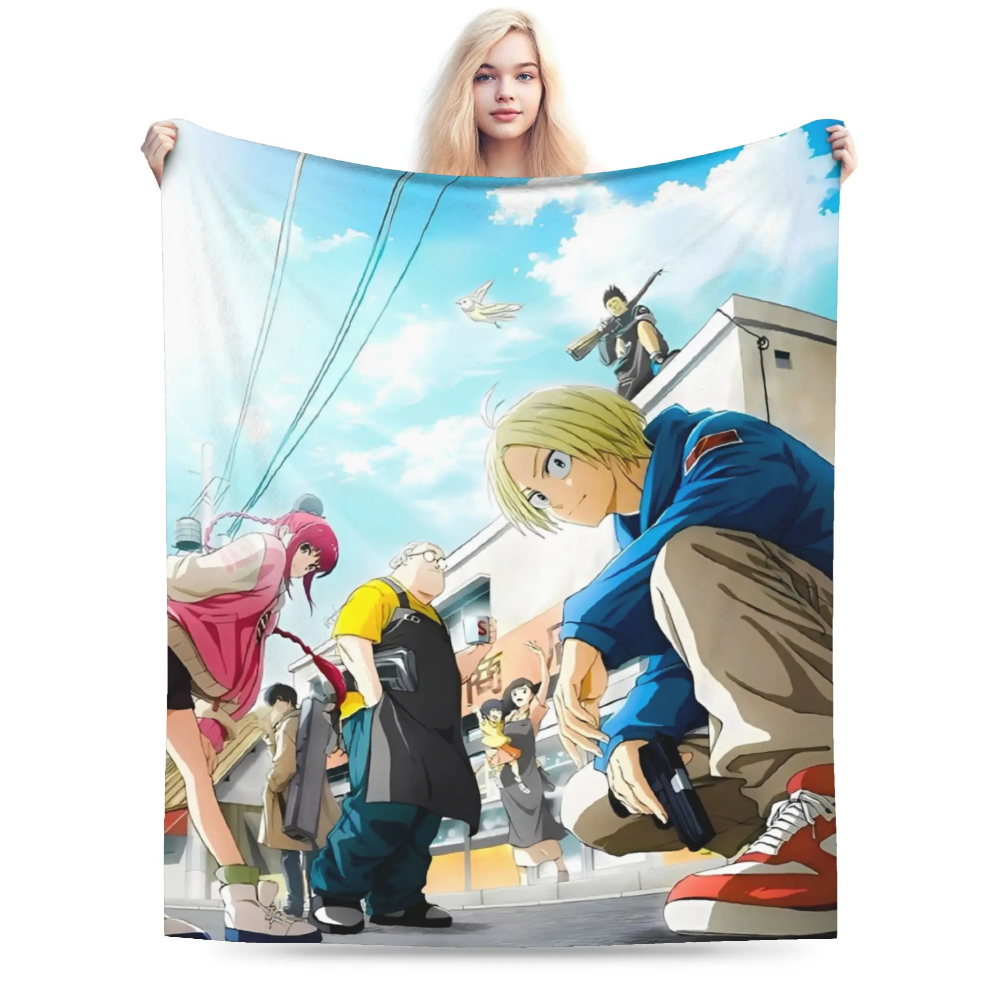 Sakamoto Days Japanese Anime Stuff Blanket Lightweight Thin Flannel  Throw Blankets Comfortable Plush Thin Quilt