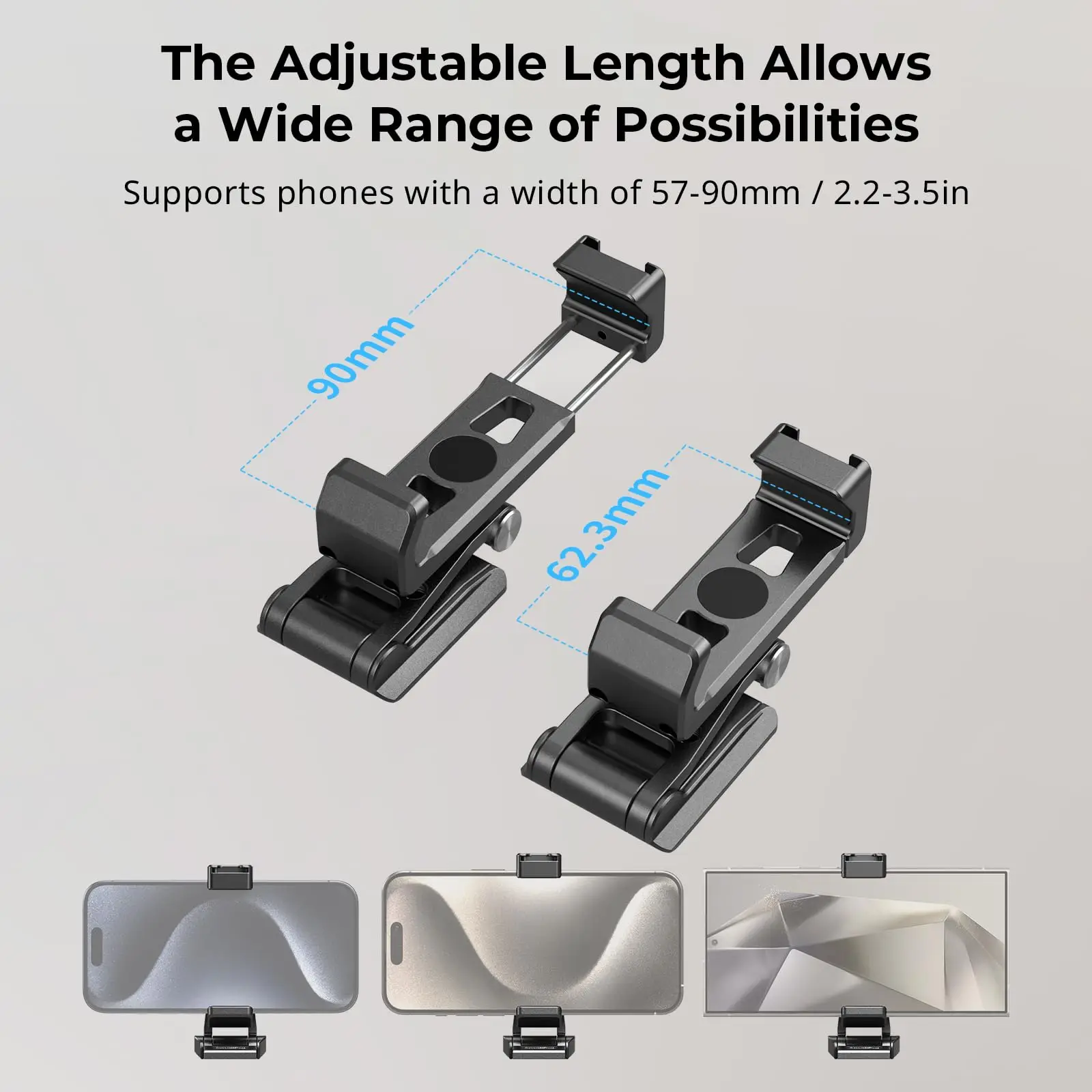 SmallRig Phone Tripod Mount,Phone Holder with Quick Release Adapter for Arca-Swiss, Multifunctional Phone Holder for Arca Tripod