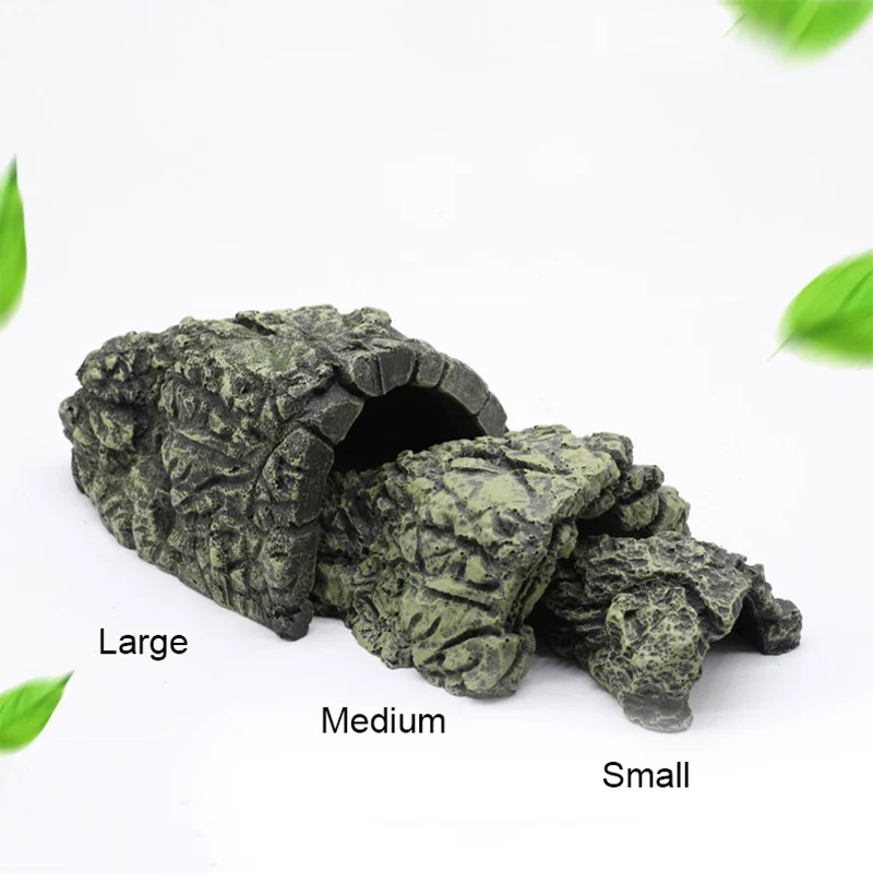 New Aquarium Decoration Resin Aquatic Fish Tank Ornament Decor Artificial Reptile Terrarium Turtle Accessories