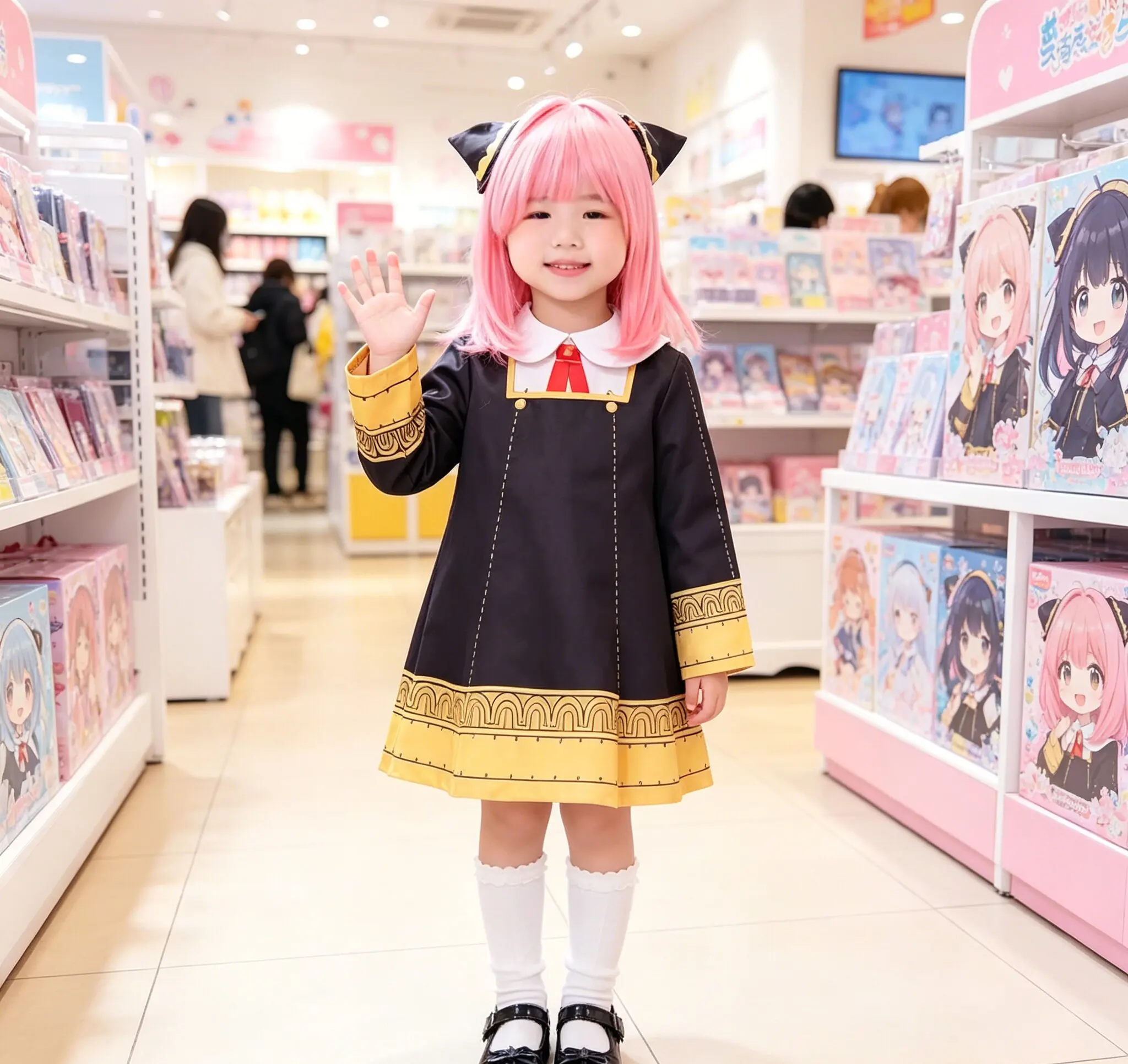conjunto-de-fantasia-cosplay-infantil-anime-spy-x-family-anya-forger-vestido-preto-peruca-rosa-e-meias-roupa-de-festa-para-meninas