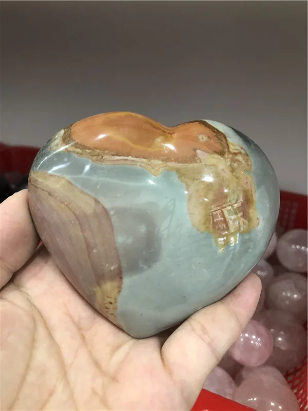 Natural Ocean Jasper Sea Gem Heart Sorcerer Exorcism Meditation Cures Crystal Home Feng Shui Decoration