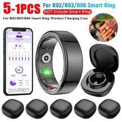 Étui de charge sans fil pour R02/R03/R06 Smart Ring, portable, 2024 mAh, port de type-c, boîtier de chargeur sans fil, remplacement de l'anneau intelligent, 200