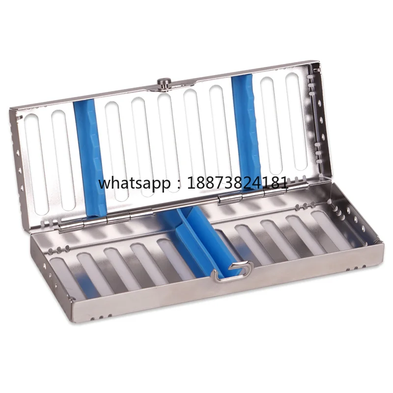 Dental Sterilization Rack Surgical Autoclavable Sterilization Box Cassette File Burs Disinfection Tray fast shipping