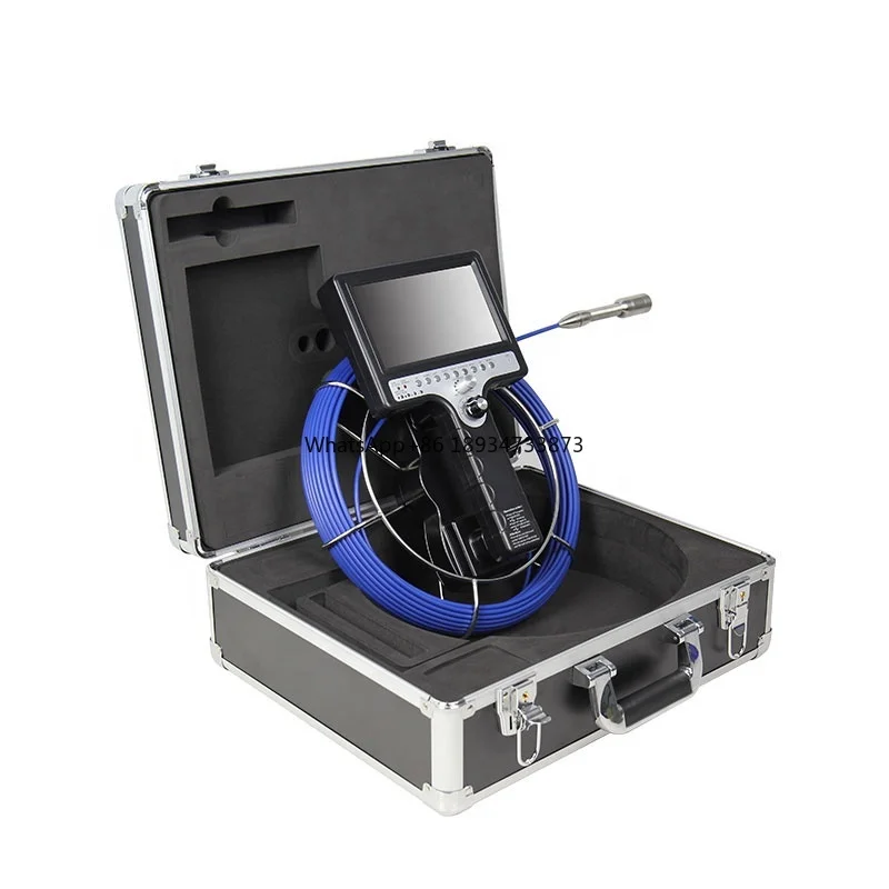 7inch screen portable sewer pipe inspection camera industrial video borescope drain camera