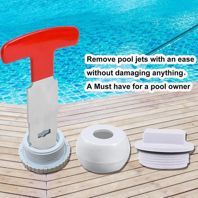 Pool Plug Removal Tool,For Above& Inground Pool Spa Return Jet Plug Nozzles Inlet Fittings