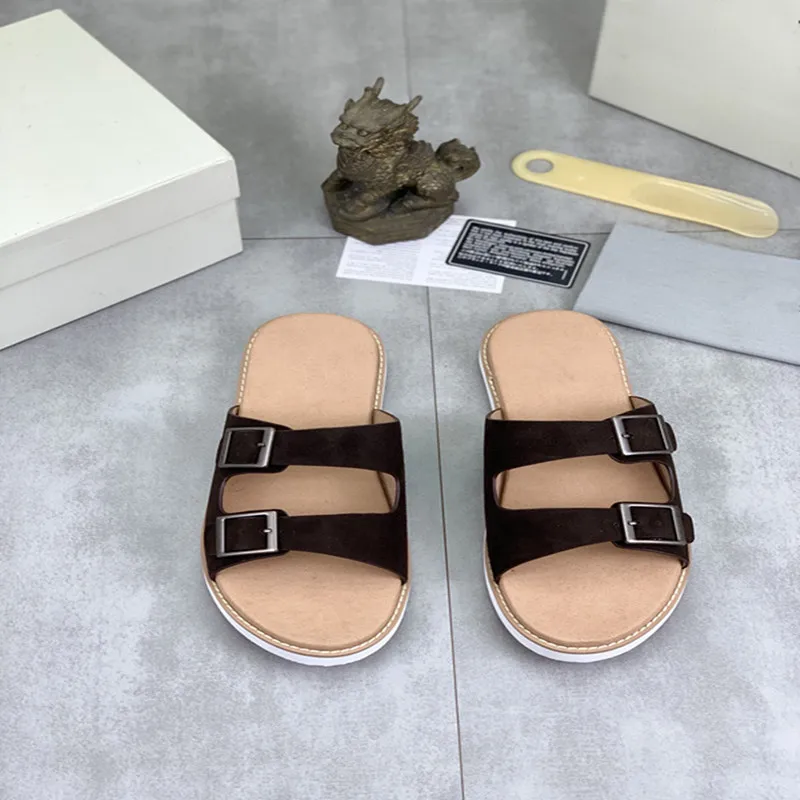 2024 Fashion Summer Slippers Luxury Brand Design Male Sandals Outdoor Beach Causal Couple Slippers High Quality Shoes BC