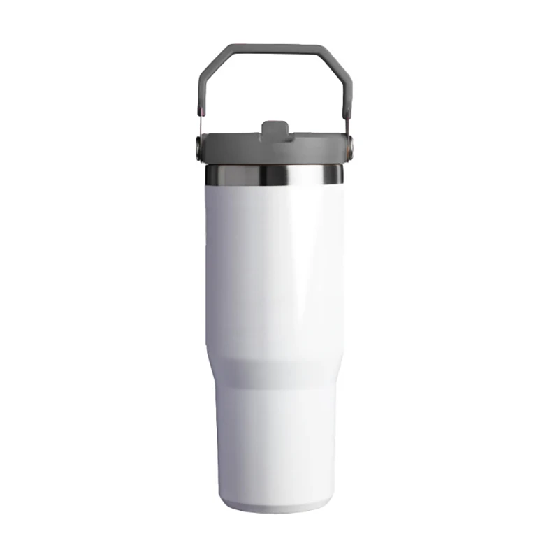 30OZ Sublimation Blank Tumbler Double Wall Stainless Steel Car Cup Coffee Mug Sublimation Water Bottle Vacuum Thermos Bottle