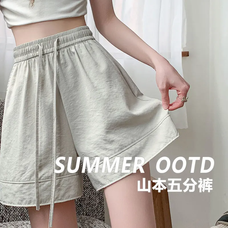 Shorts Womens Vintage Music Festival Boho Patchwork Tassel High Waist Print Ethnic Wide Leg Street Hip Hop Colorful Look Fringed