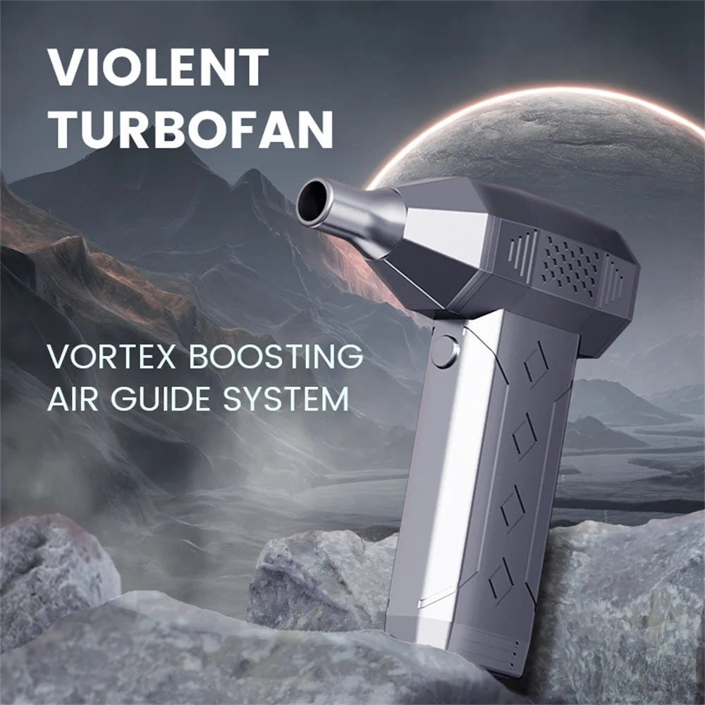 

Turbo Jet Fan Mini Turbo Violent Fan Electric Air Duster 130000RPM Wind Speed 80m/s Car Computer Cleaning Air Blower Dropship