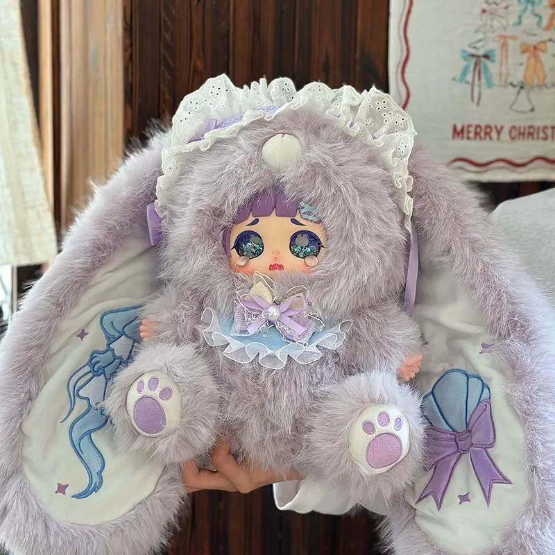 

Hot Kongjinyi Yico Bunny Plush Doll Blind Box Fluffy Long Ear Crying Face 800% Heart Concerto Birthday Gift For Collectors
