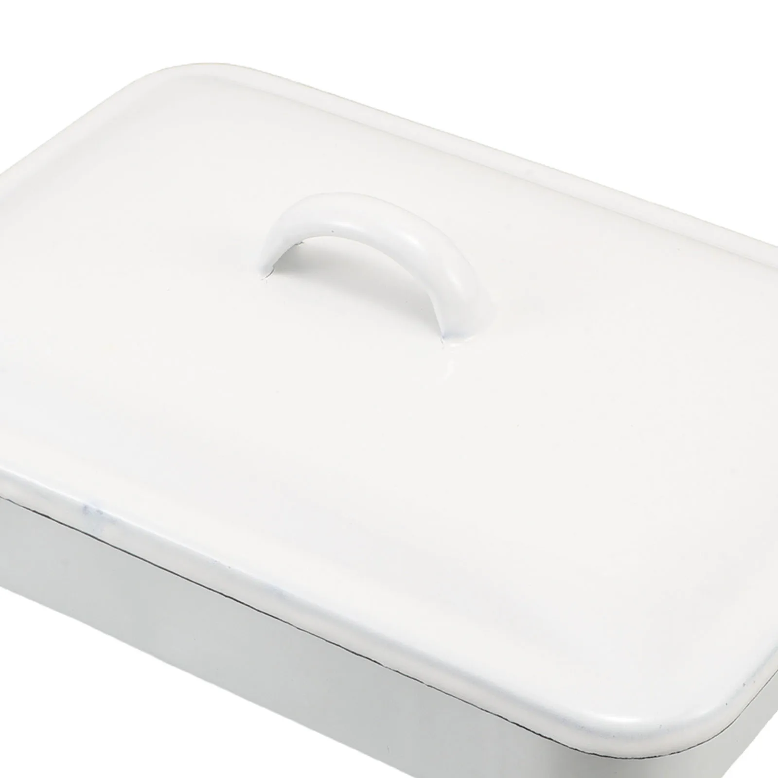 صينية تحميص بالمينا مع غطاء، صينية خبز مستطيلة غير لاصقة، آمنة للفرن، آمنة للاستخدام في غسالة الأطباق لخضروات اللحوم